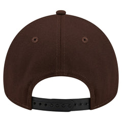 New England Patriots New Era Burnt Wood A-Frame 9FORTY Adjustable Hat - Dark Brown cheap