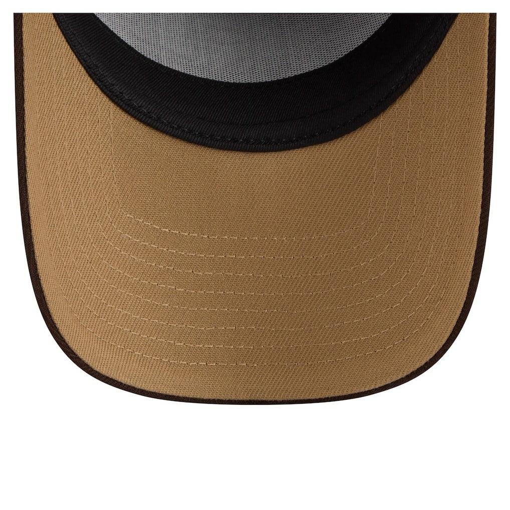 New York Giants New Era Burnt Wood A-Frame 9FORTY Adjustable Hat - Dark Brown discount