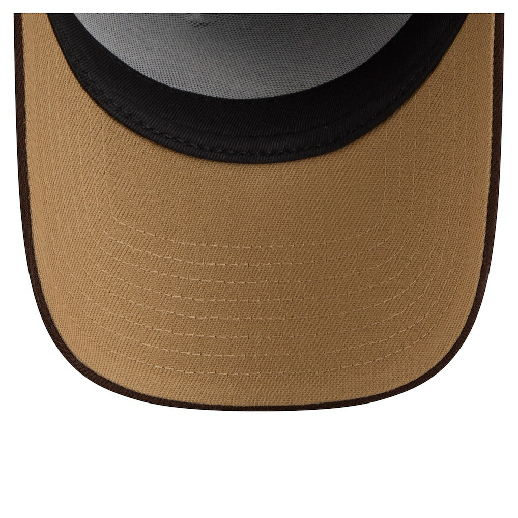 Philadelphia Eagles New Era Burnt Wood A-Frame 9FORTY Adjustable Hat - Dark Brown for sale