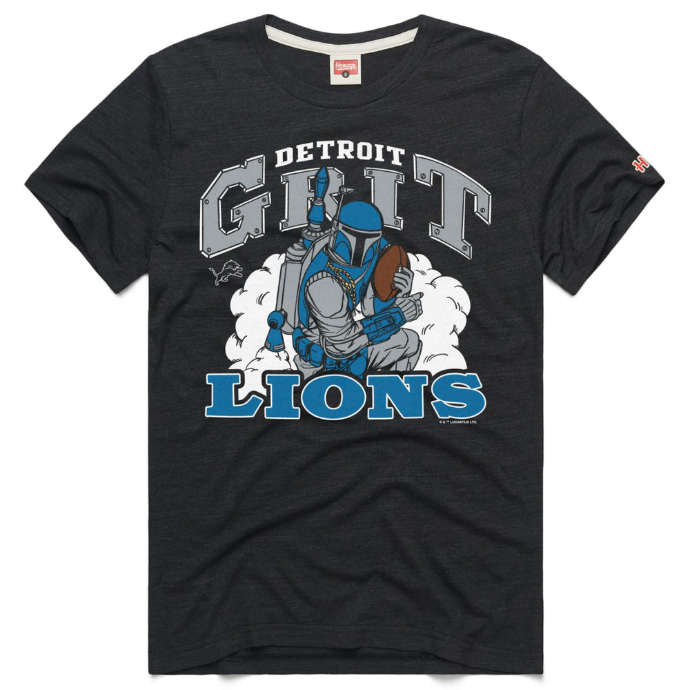 Detroit Lions Homage Unisex Star Wars x NFL Tri-Blend T-Shirt - Charcoal on sale