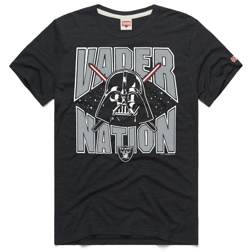 Las Vegas Raiders Homage Unisex Star Wars x NFL Tri-Blend T-Shirt - Charcoal sale