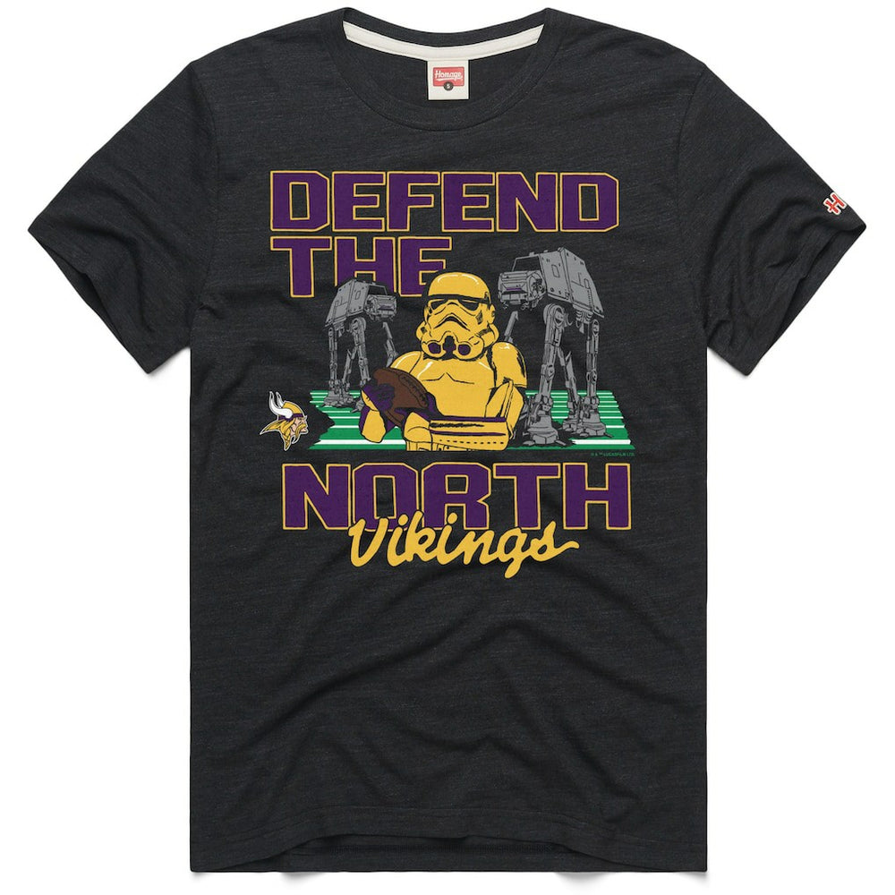 Minnesota Vikings Homage Unisex Star Wars x NFL Tri-Blend T-Shirt - Charcoal online