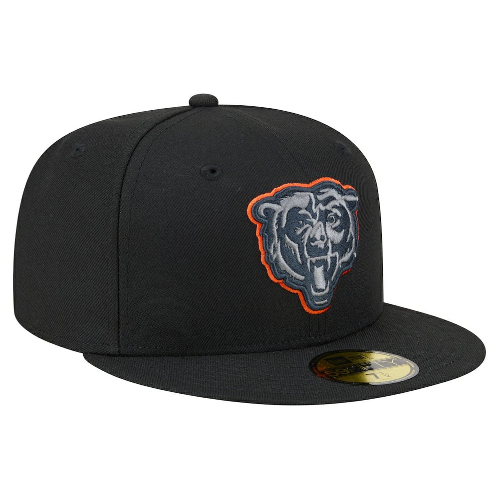 Chicago Bears New Era Color Pop 59FIFTY Fitted Hat - Black for sale