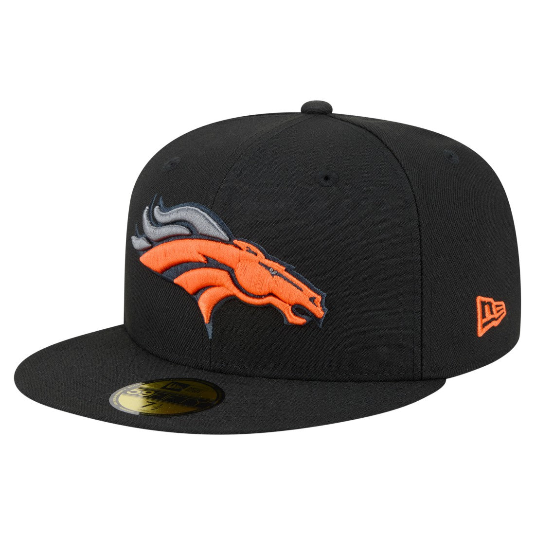 Denver Broncos New Era Color Pop 59FIFTY Fitted Hat - Black discount