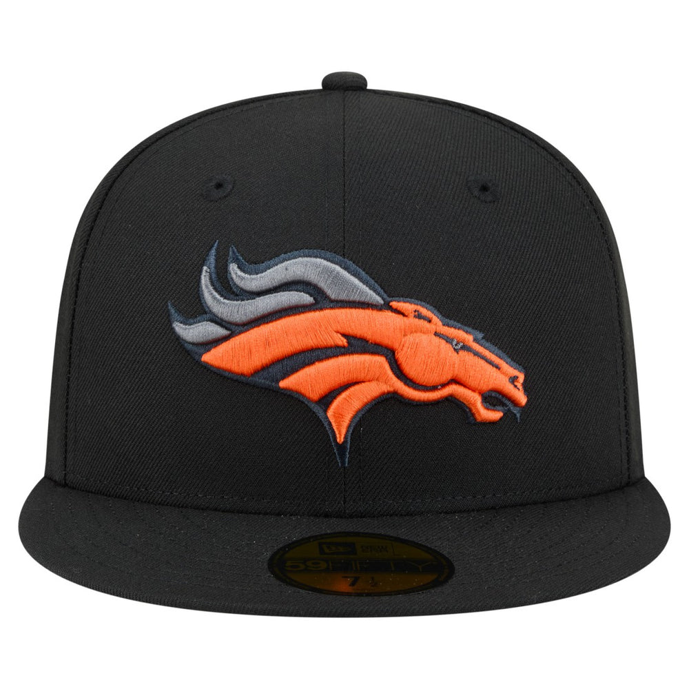 Denver Broncos New Era Color Pop 59FIFTY Fitted Hat - Black discount