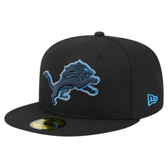 Detroit Lions New Era Color Pop 59FIFTY Fitted Hat - Black discount