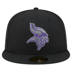 Minnesota Vikings New Era Color Pop 59FIFTY Fitted Hat - Black discount