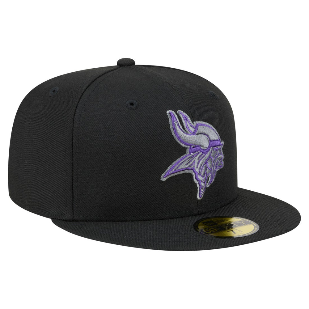 Minnesota Vikings New Era Color Pop 59FIFTY Fitted Hat - Black discount