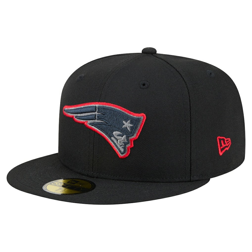 New England Patriots New Era Color Pop 59FIFTY Fitted Hat - Black outlet