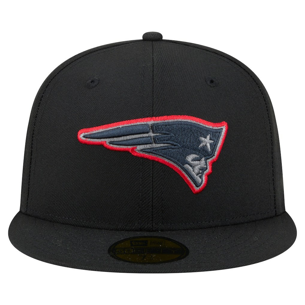New England Patriots New Era Color Pop 59FIFTY Fitted Hat - Black outlet