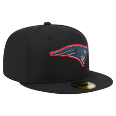 New England Patriots New Era Color Pop 59FIFTY Fitted Hat - Black outlet