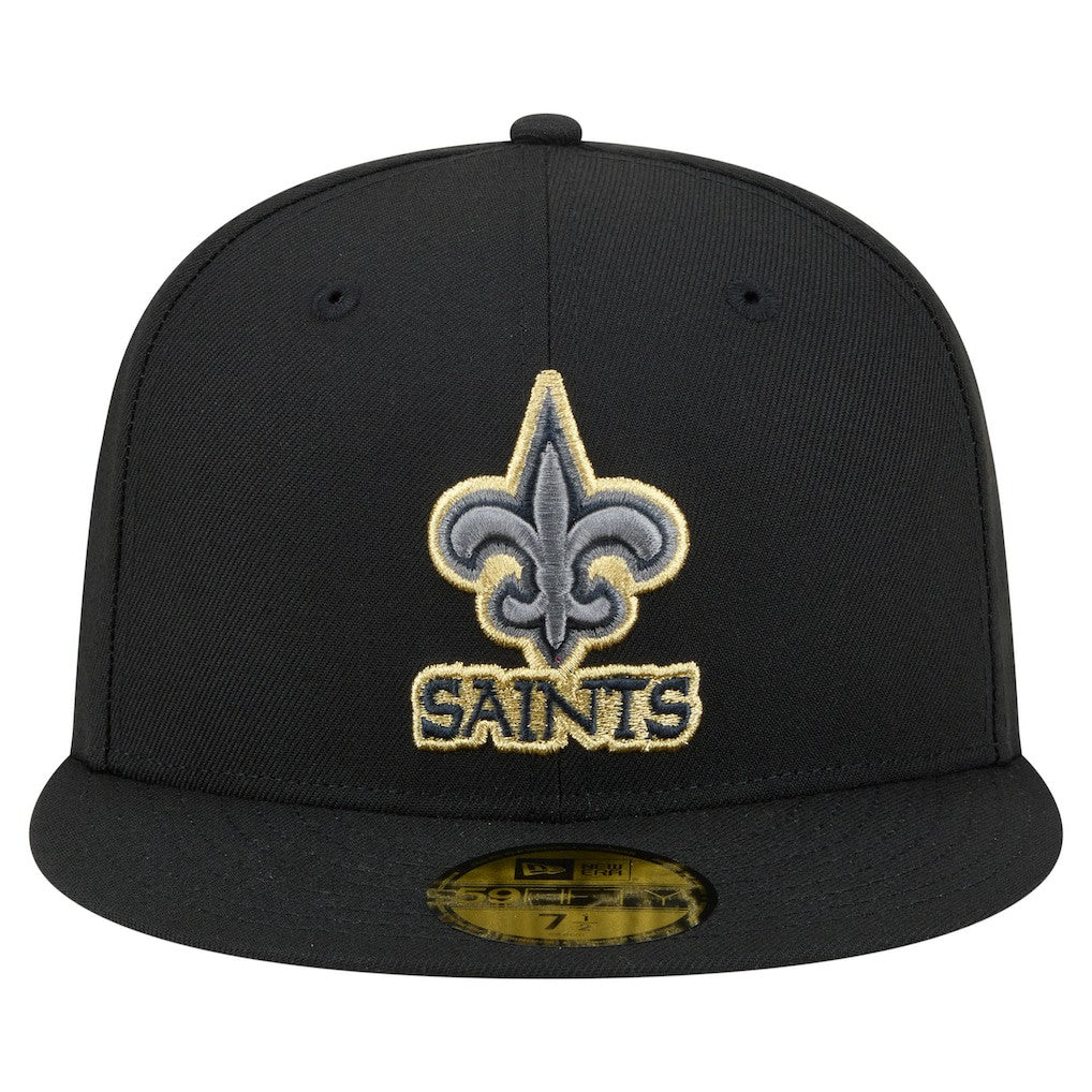 New Orleans Saints New Era Color Pop 59FIFTY Fitted Hat - Black discount