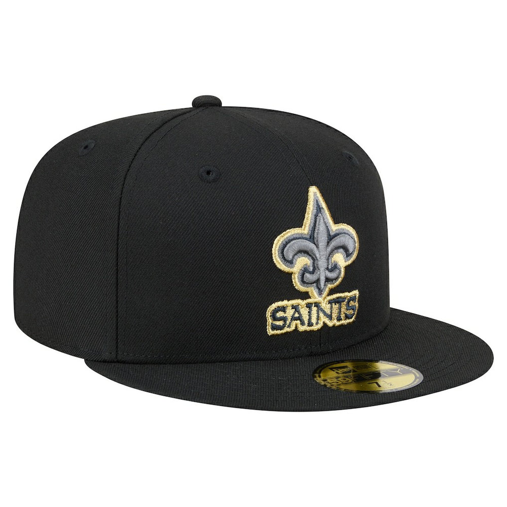 New Orleans Saints New Era Color Pop 59FIFTY Fitted Hat - Black discount