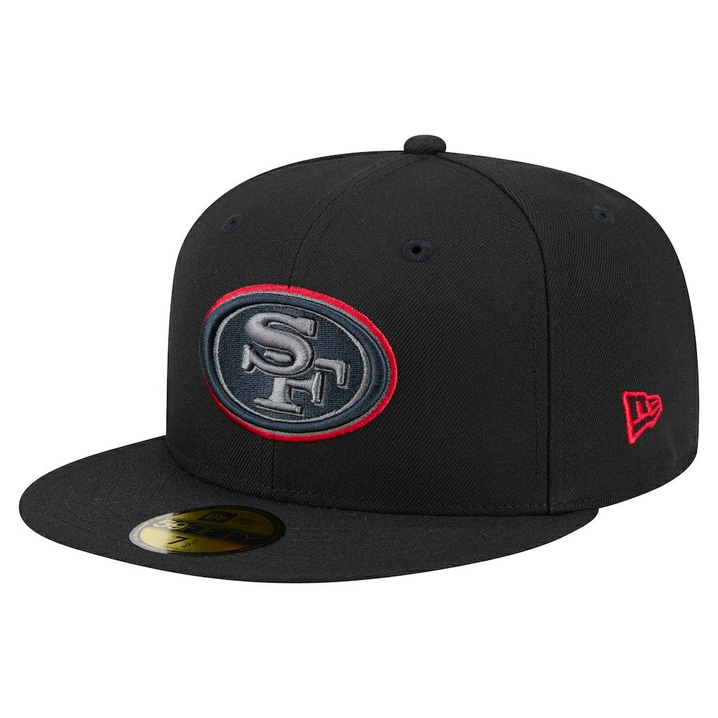 San Francisco 49ers New Era Color Pop 59FIFTY Fitted Hat - Black sale