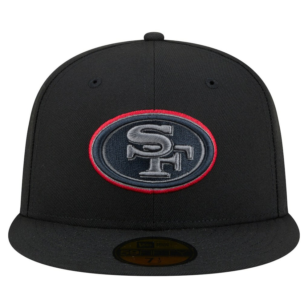 San Francisco 49ers New Era Color Pop 59FIFTY Fitted Hat - Black sale