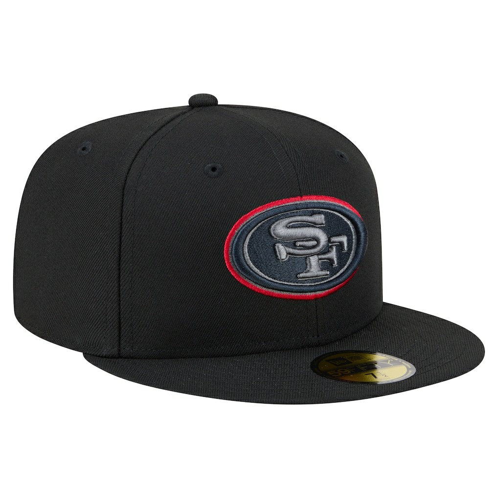 San Francisco 49ers New Era Color Pop 59FIFTY Fitted Hat - Black sale