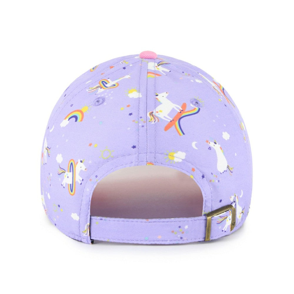 Colorado Rockies Girls Youth Unicorn Clean Up Adjustable Hat Lavender