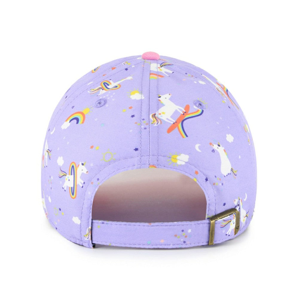 Tampa Bay Rays Girls Youth Unicorn Clean Up Adjustable Hat Lavender