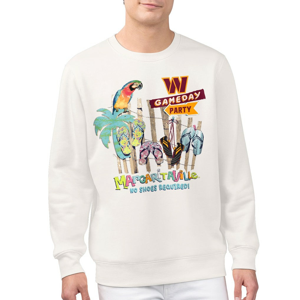 Washington Commanders Margaritaville Gameday Party Fleece Sweatshirt - Cream sale