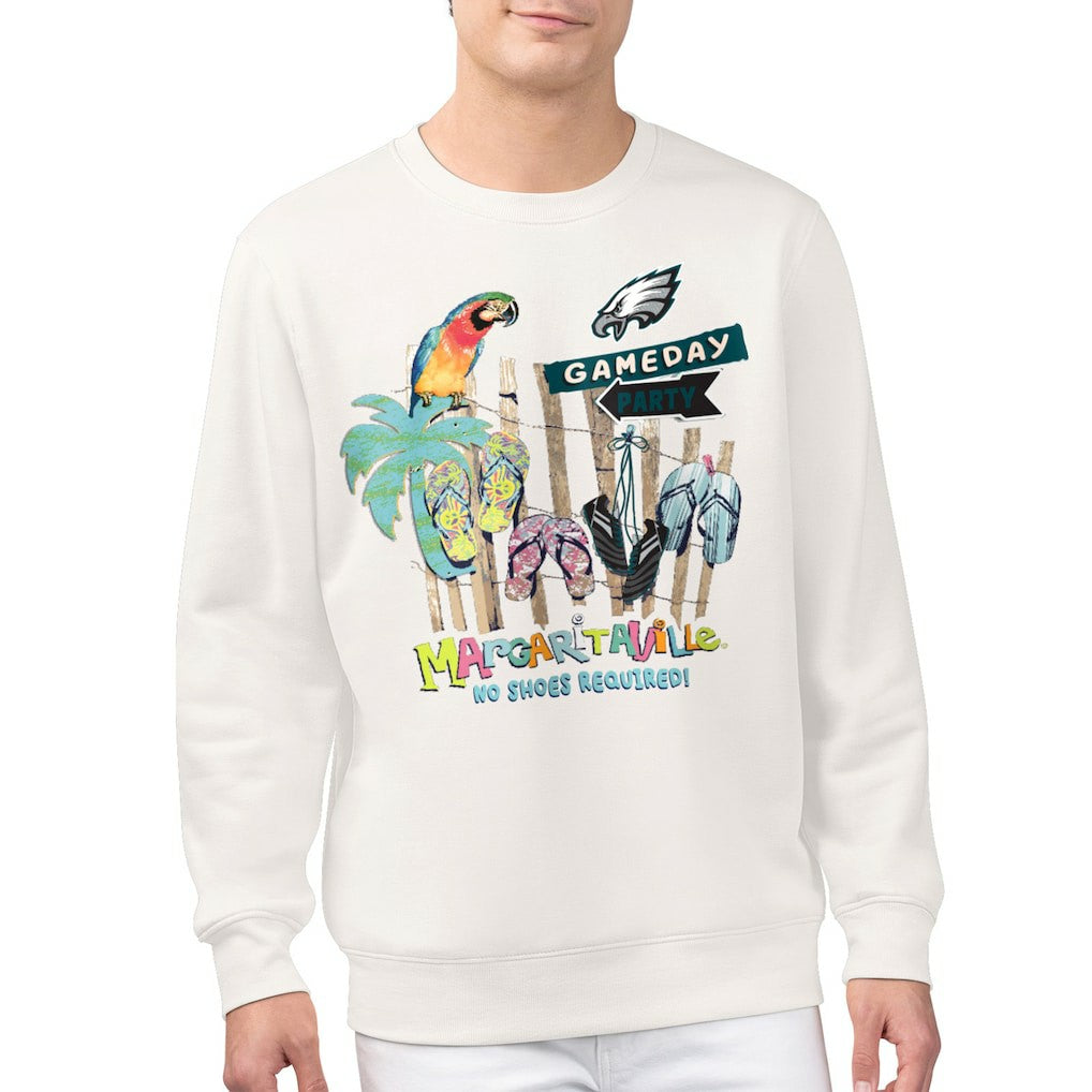 Philadelphia Eagles Margaritaville Gameday Party Fleece Sweatshirt - Cream cheap