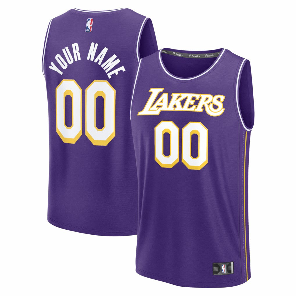 Los Angeles Lakers Fastbreak Custom Jersey - Statement Edition - Purple cheap