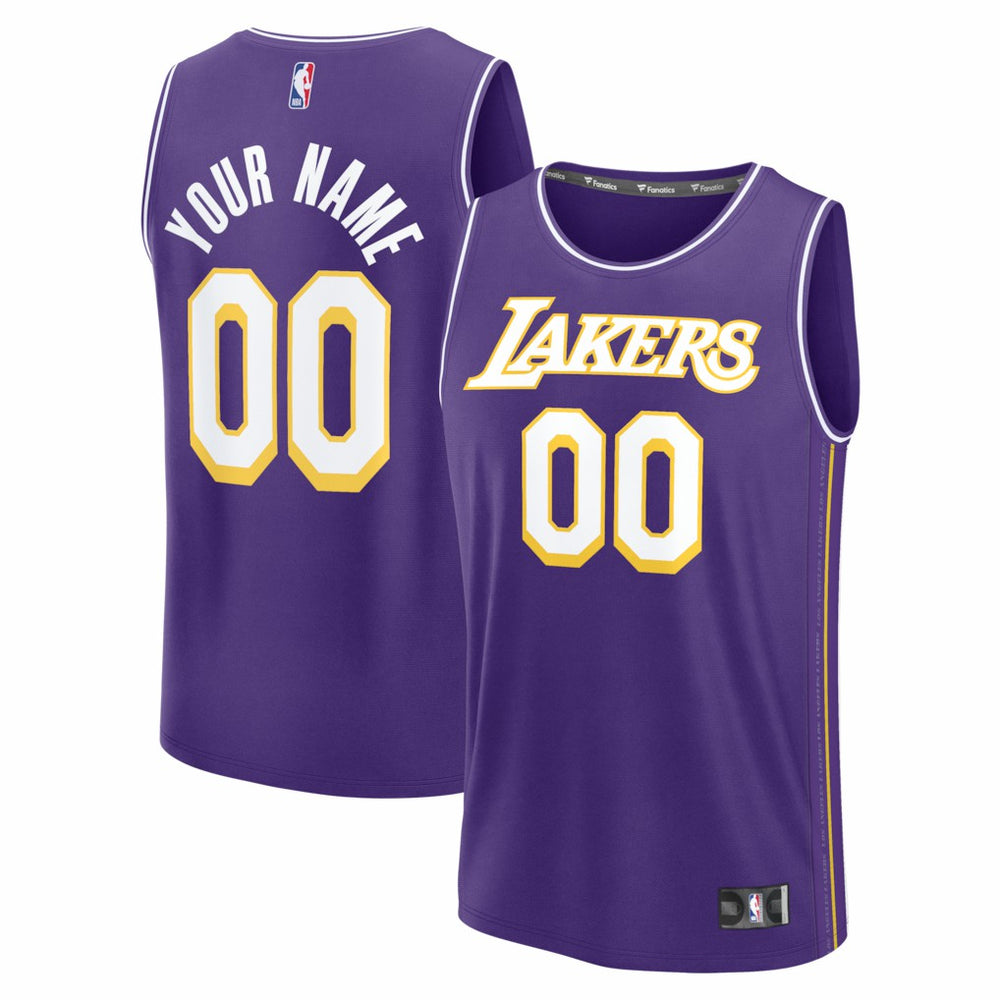 Los Angeles Lakers Fastbreak Custom Jersey - Statement Edition - Purple cheap