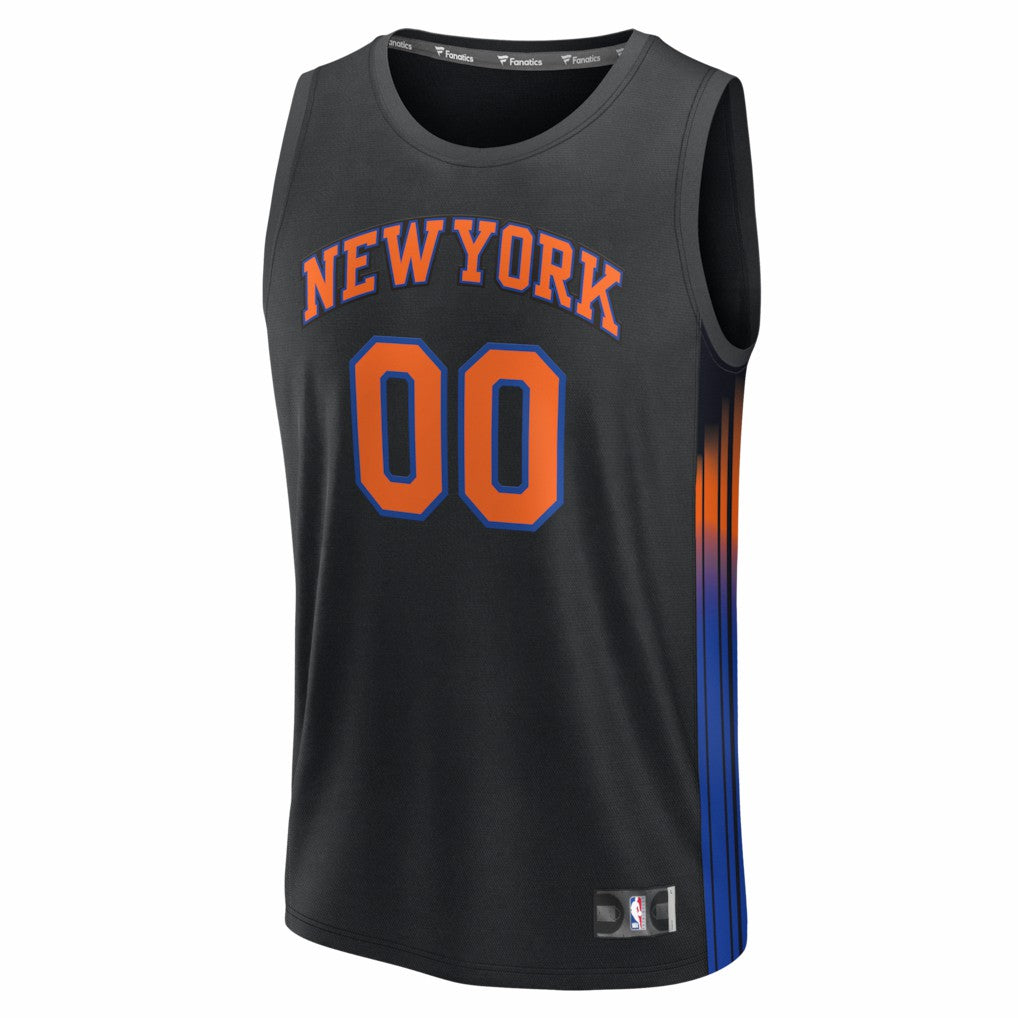 New York Knicks Fastbreak Custom Jersey - Statement Edition - Black cheap