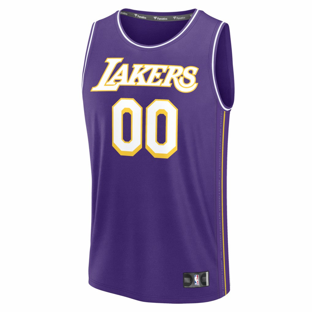 Los Angeles Lakers Youth Fastbreak Custom Jersey - Statement Edition - Purple sale