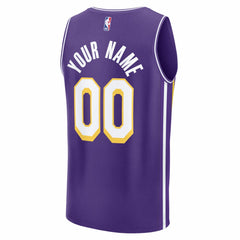 Los Angeles Lakers Youth Fastbreak Custom Jersey - Statement Edition - Purple sale