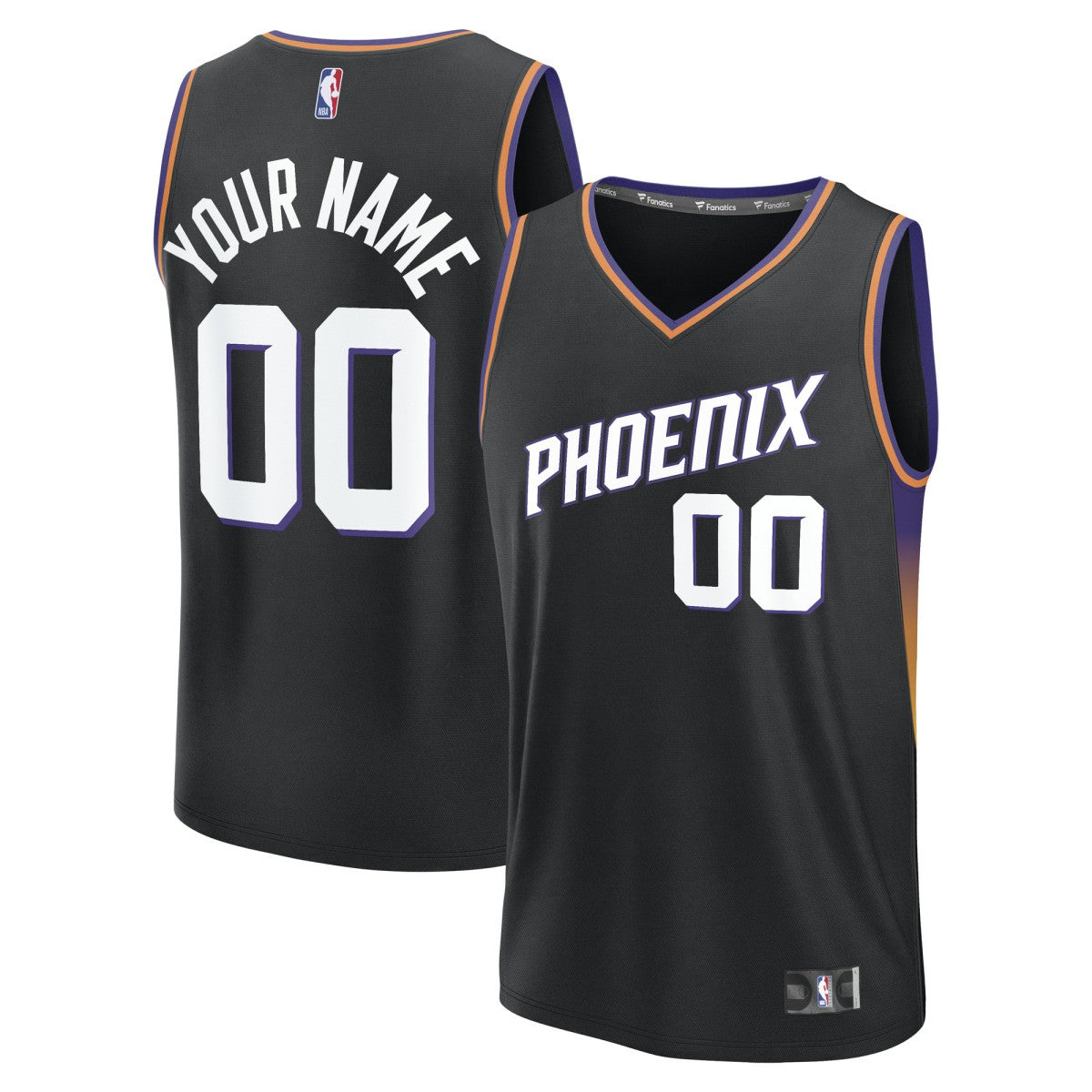 Phoenix Suns Youth Fastbreak Custom Jersey - Statement Edition - Black outlet