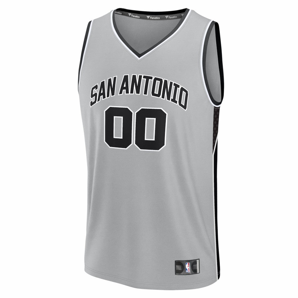 San Antonio Spurs Youth Fastbreak Custom Jersey - Statement Edition - Silver outlet