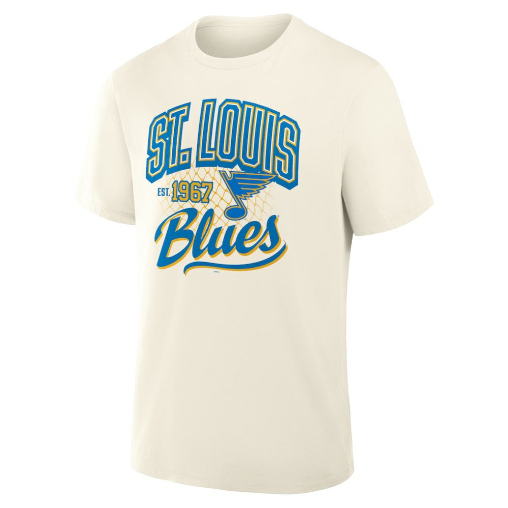 St. Louis Blues Fanatics Male Legacy T-Shirt - Cream T-shirts