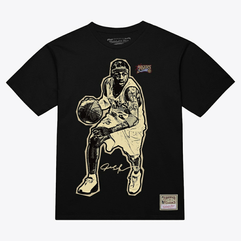 Allen Iverson Philadelphia 76ers Unisex Blockbuster Player Graphic T-Shirt - Black online