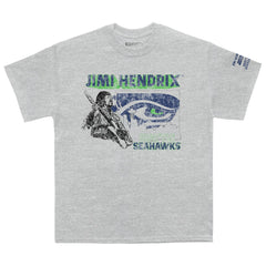 Seattle Seahawks Ceremony of Roses Jimi Hendrix Vintage Athletic T-Shirt - Heather Gray outlet