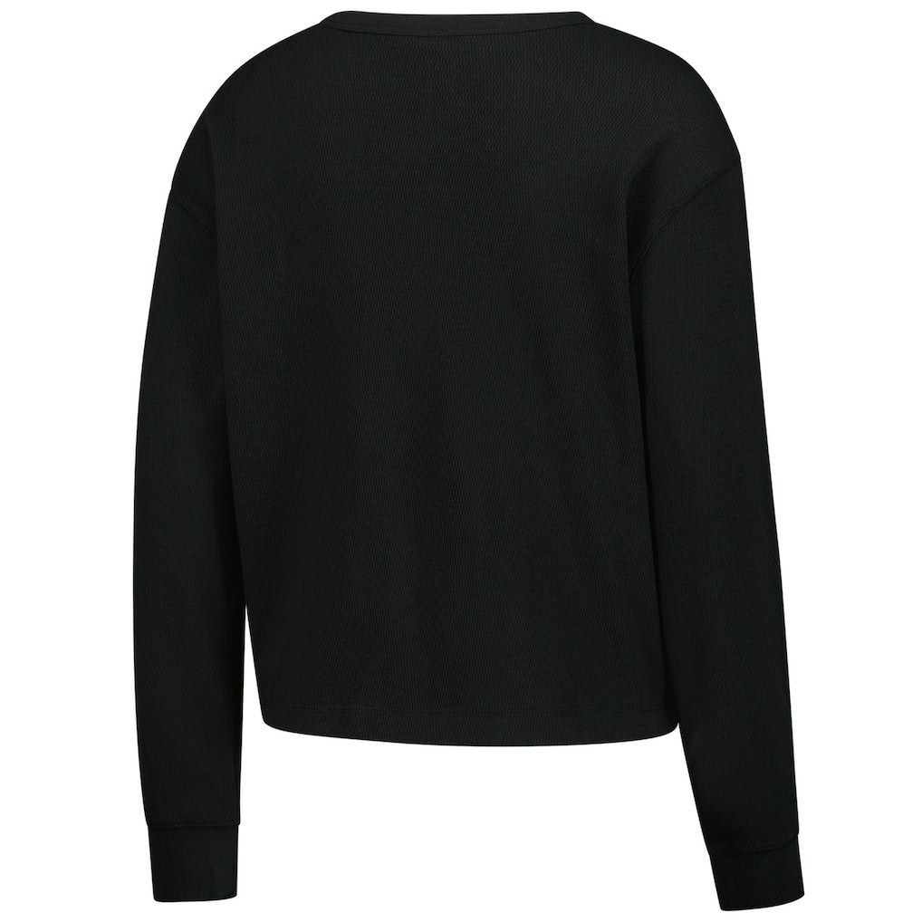 Indianapolis Colts New Era Women's Sport Night Thermal Long Sleeve Cropped T-Shirt - Black online