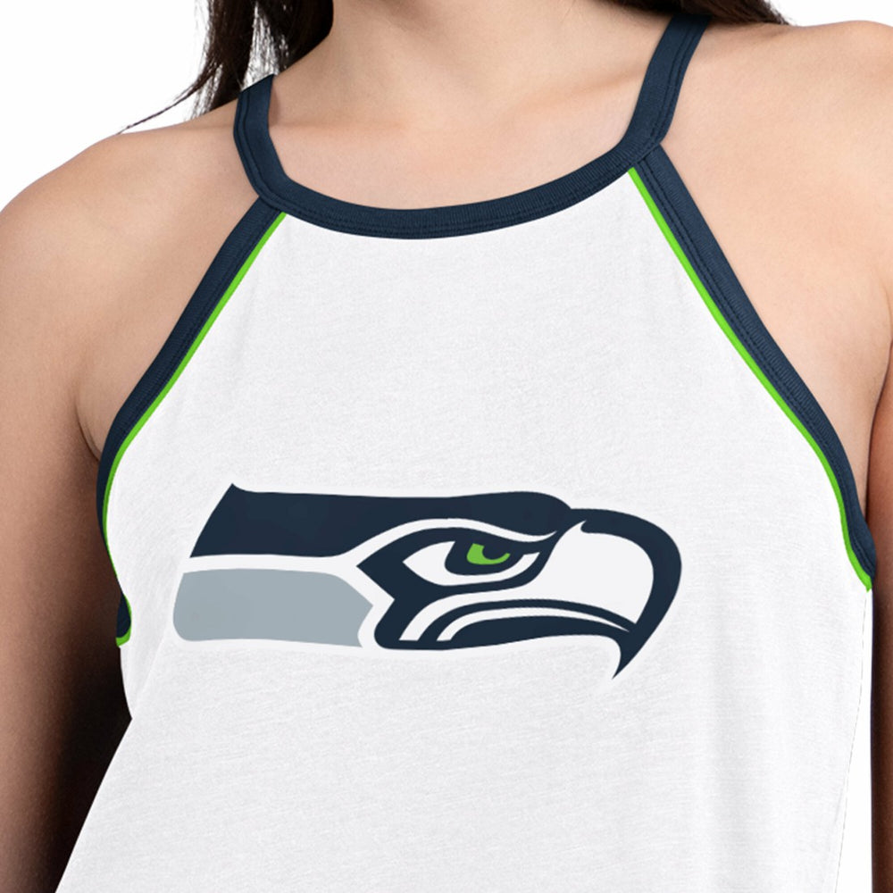 Seattle Seahawks G-III 4Her by Carl Banks Women's Redemption Win Slub Tank Top - White outlet