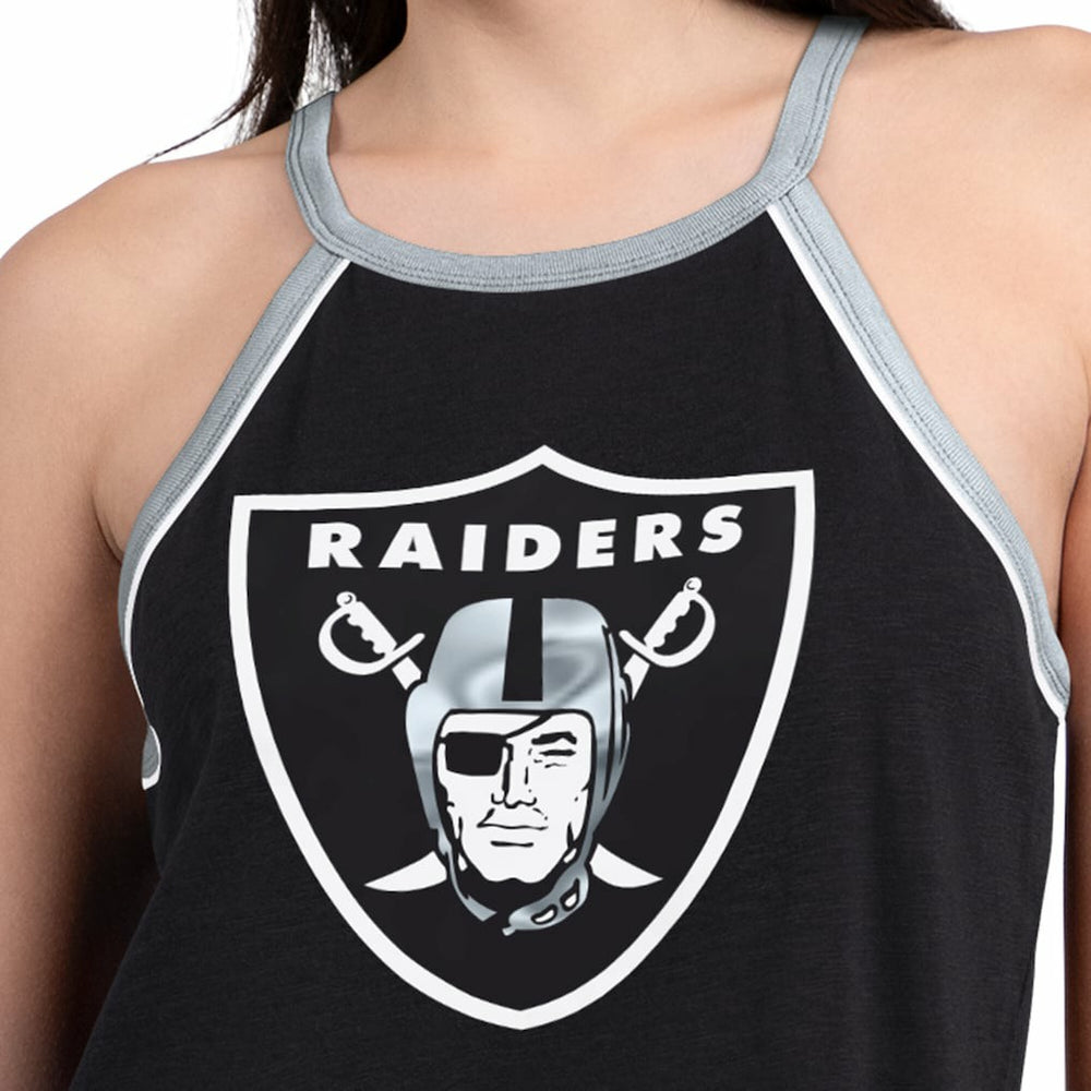 Las Vegas Raiders G-III 4Her by Carl Banks Women's Redemption Win Slub Tank Top - Black sale