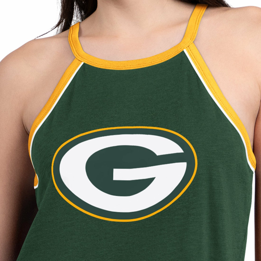 Green Bay Packers G-III 4Her by Carl Banks Women's Redemption Win Slub Tank Top - Green outlet