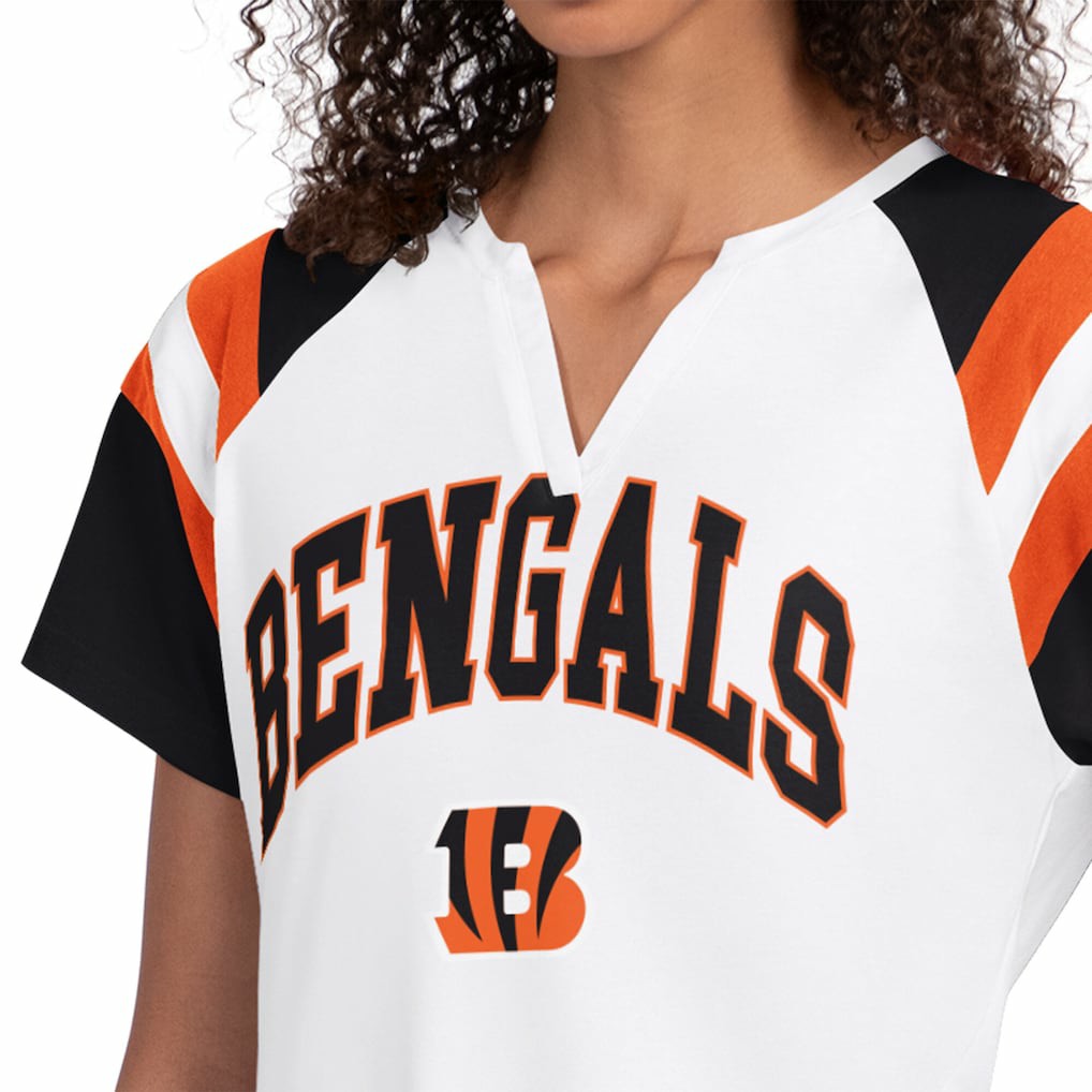 Cincinnati Bengals Starter Women's Game On Notch Neck T-Shirt - White for sale