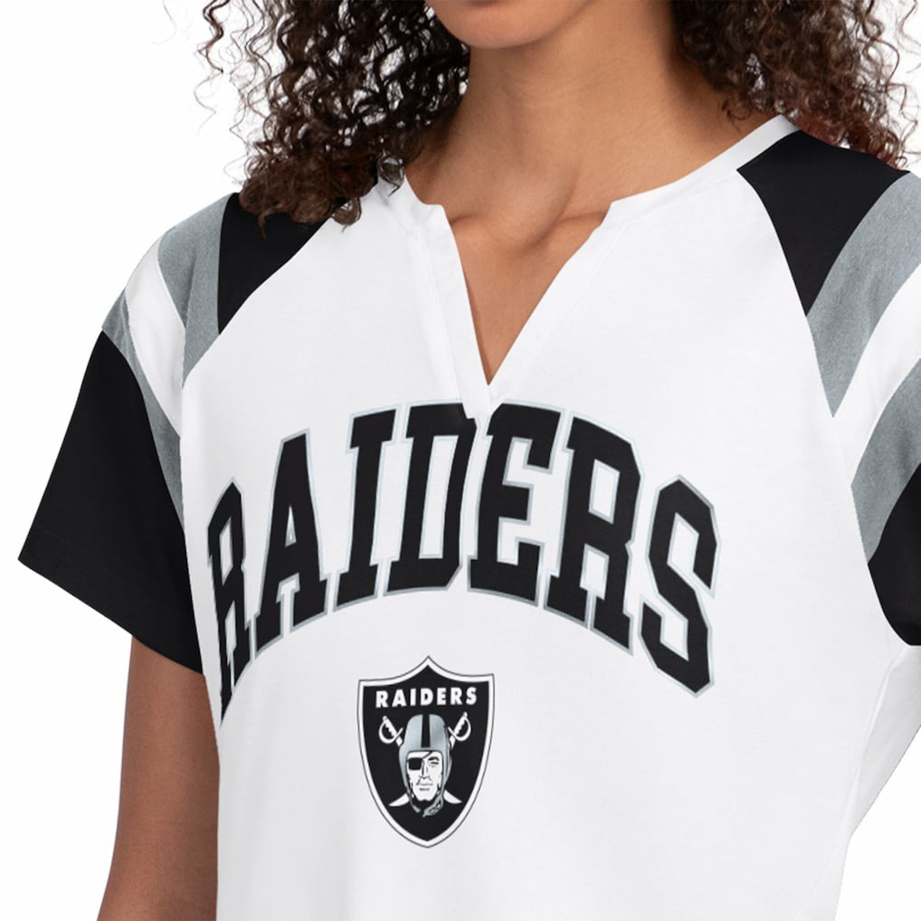 Las Vegas Raiders Starter Women's Game On Notch Neck T-Shirt - White outlet
