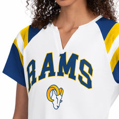 Los Angeles Rams Starter Women's Game On Notch Neck T-Shirt - White cheap