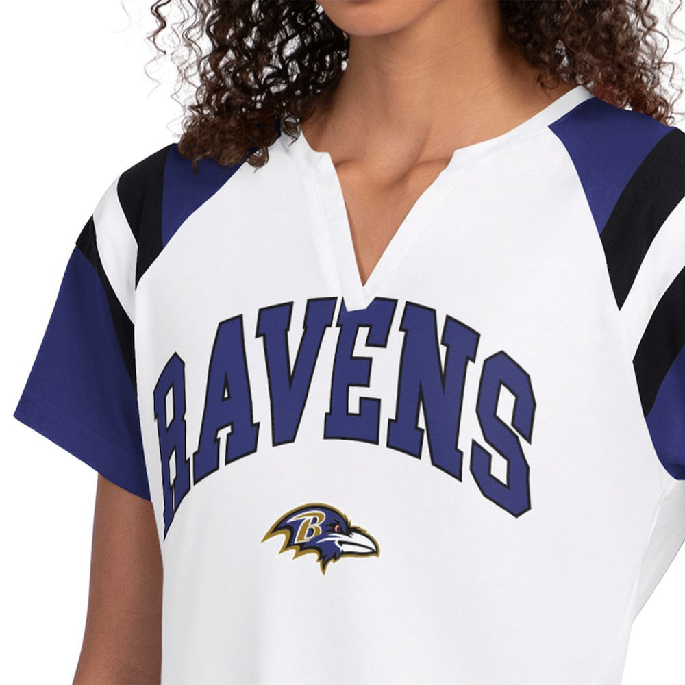 Baltimore Ravens Starter Women's Game On Notch Neck T-Shirt - White sale