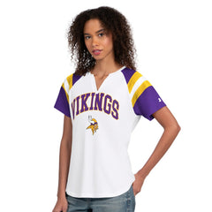 Minnesota Vikings Starter Women's Game On Notch Neck T-Shirt - White discount