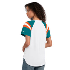 Miami Dolphins Starter Women's Game On Notch Neck T-Shirt - White sale