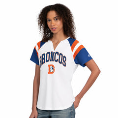 Denver Broncos Starter Women's Game On Notch Neck T-Shirt - White for sale