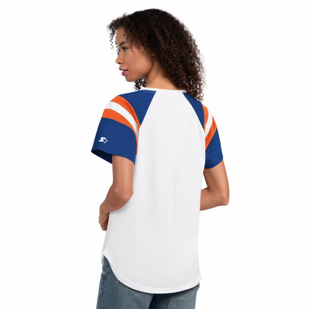 Denver Broncos Starter Women's Game On Notch Neck T-Shirt - White for sale