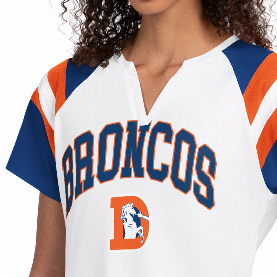 Denver Broncos Starter Women's Game On Notch Neck T-Shirt - White for sale
