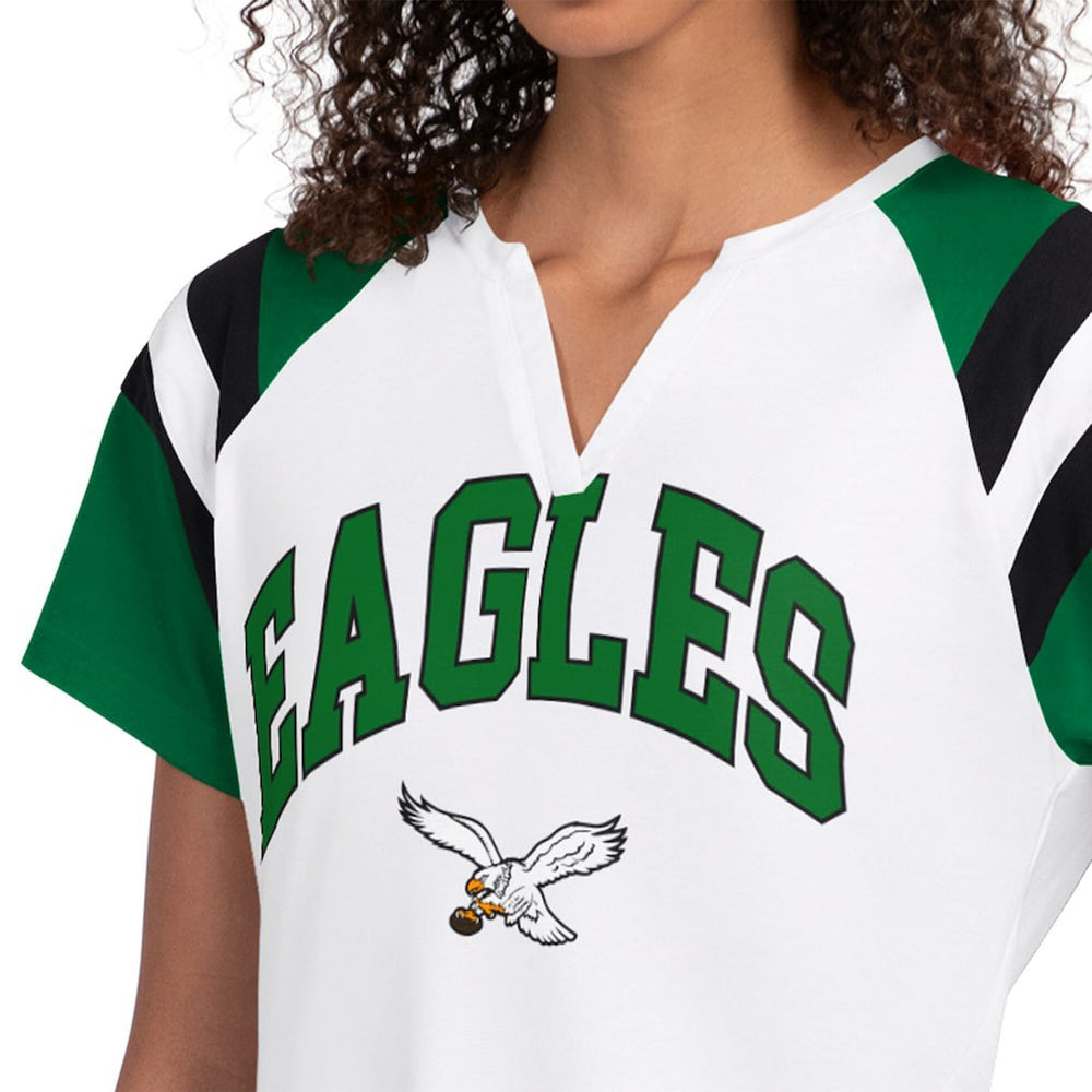 Philadelphia Eagles Starter Women's Game On Notch Neck T-Shirt - White on sale