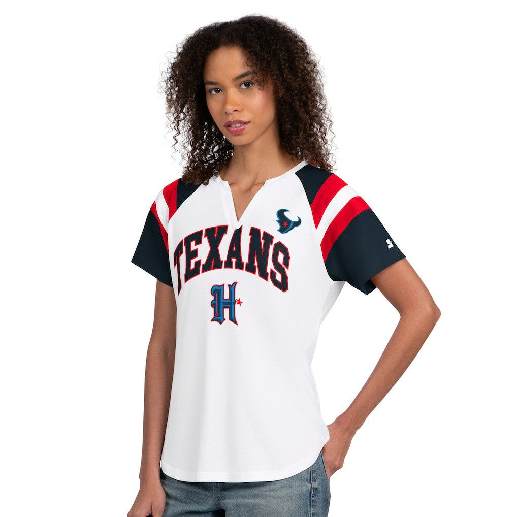 Houston Texans Starter Women's Game On Notch Neck T-Shirt - White online