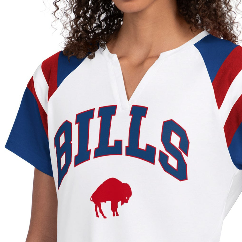 Buffalo Bills Starter Women's Game On Notch Neck T-Shirt - White cheap